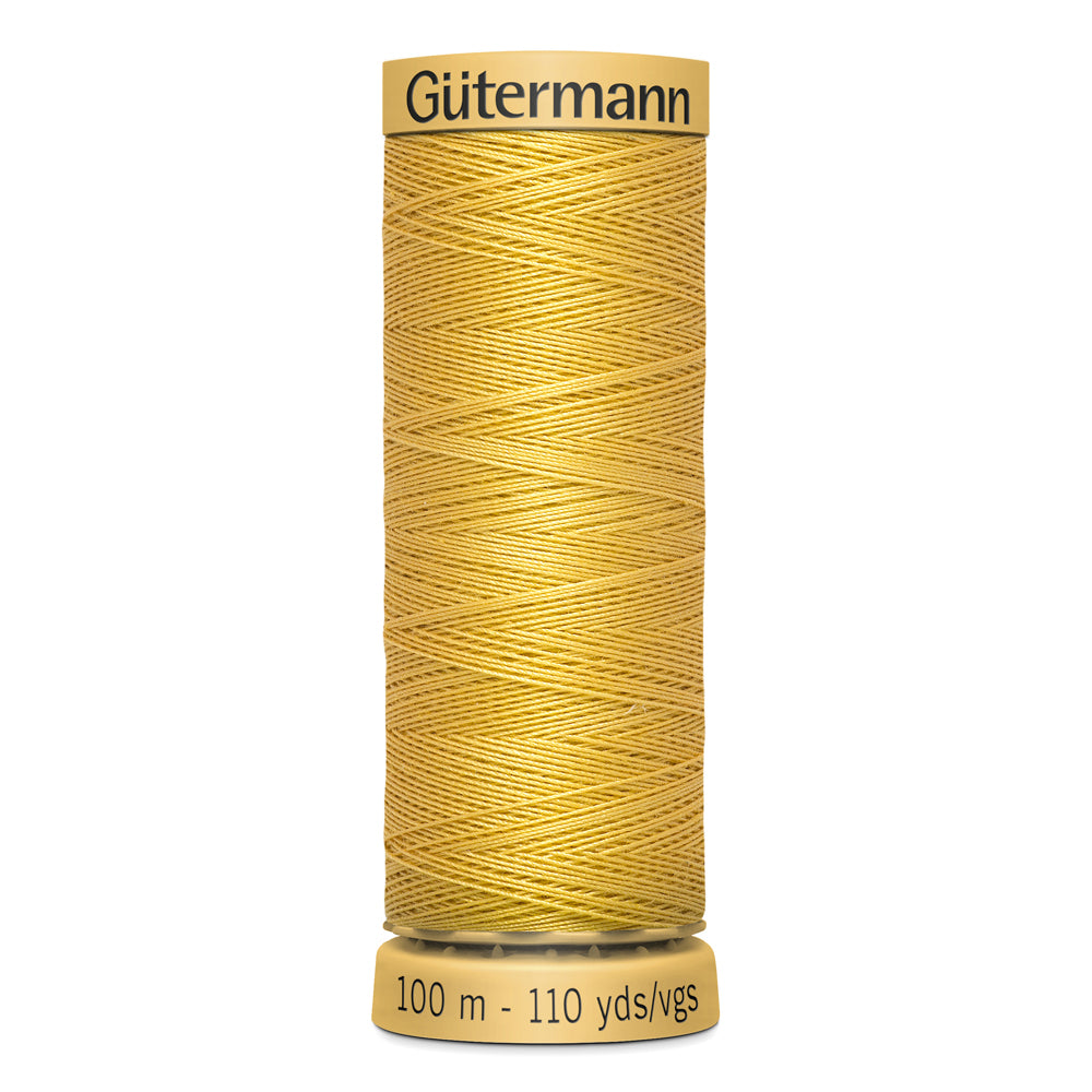 GÜTERMANN - Natural Cotton 50wt Thread 100m - Dark Yellow