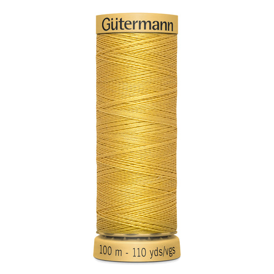 GÜTERMANN - Natural Cotton 50wt Thread 100m - Dark Yellow