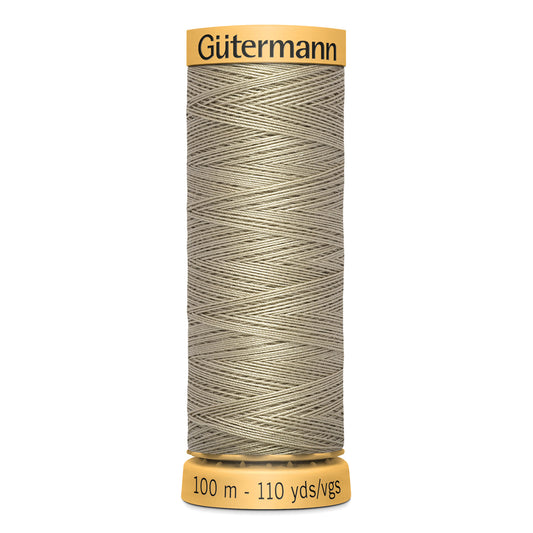GÜTERMANN - Natural Cotton 50wt Thread 100m - Oatmeal