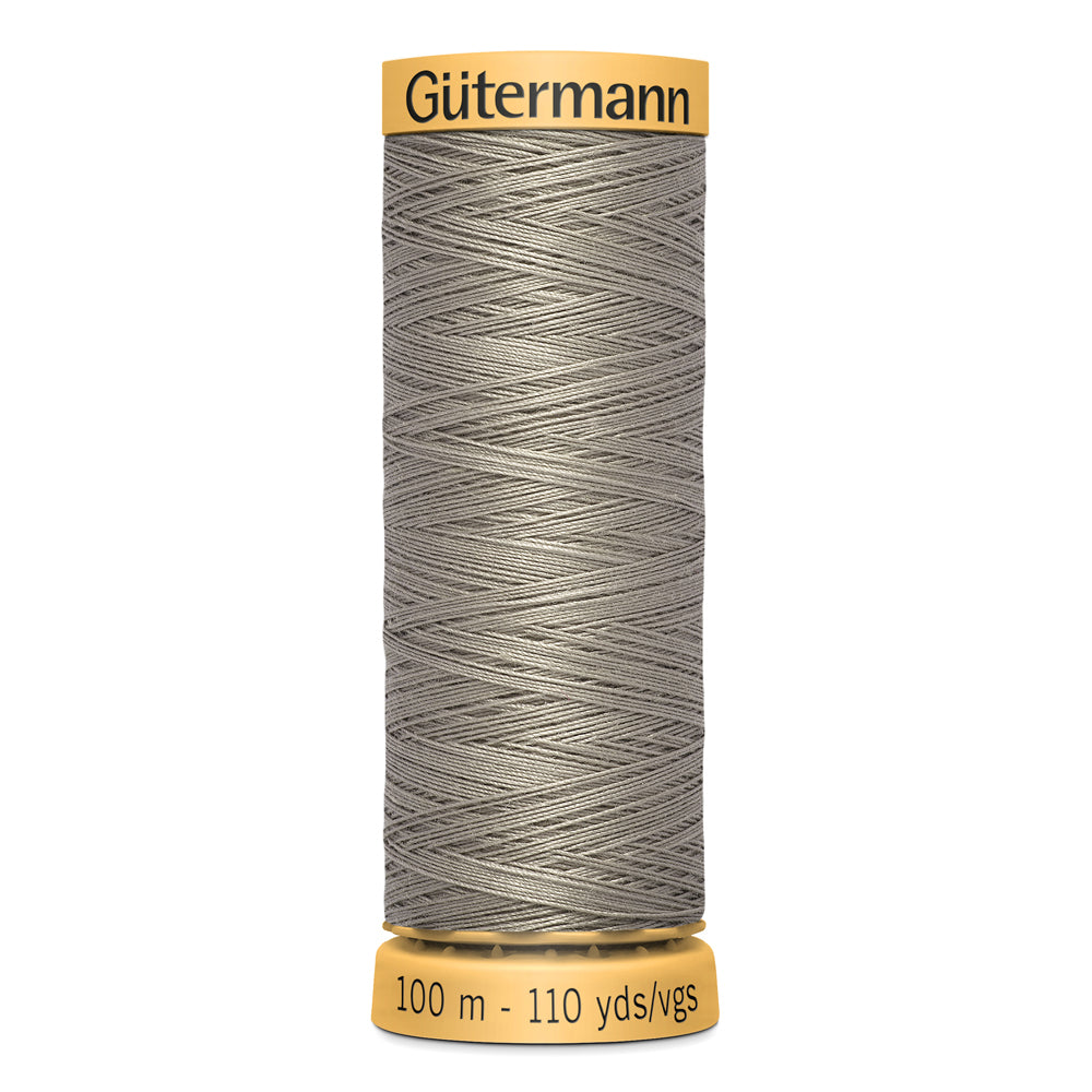 GÜTERMANN - Natural Cotton 50wt Thread 100m - Khaki