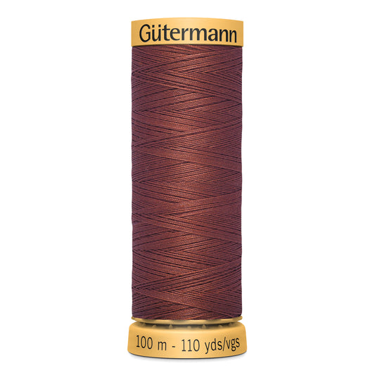 GÜTERMANN - Natural Cotton 50wt Thread 100m - Rust