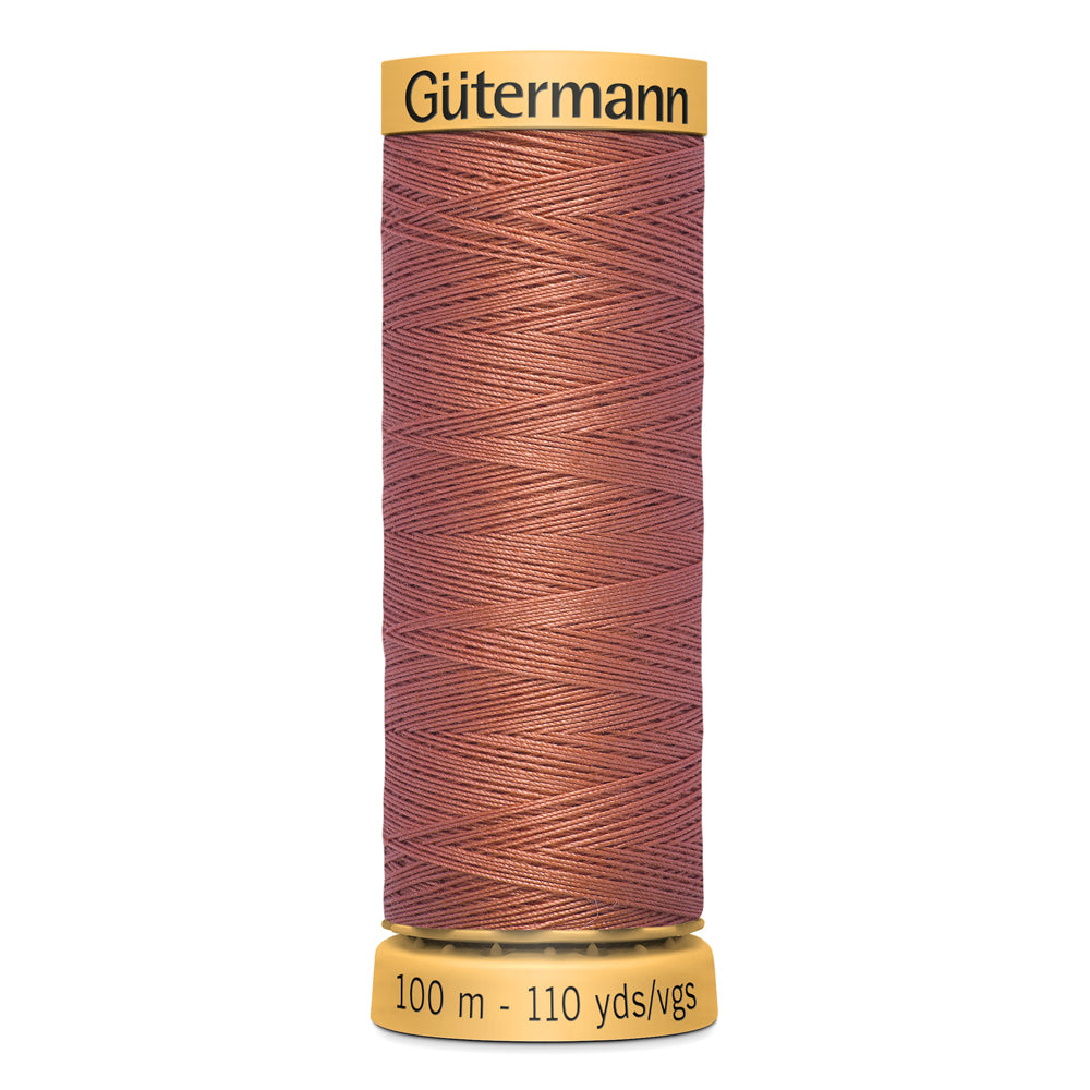 GÜTERMANN - Natural Cotton 50wt Thread 100m - Terracotta