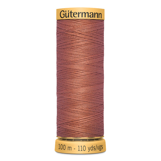 GÜTERMANN - Natural Cotton 50wt Thread 100m - Terracotta