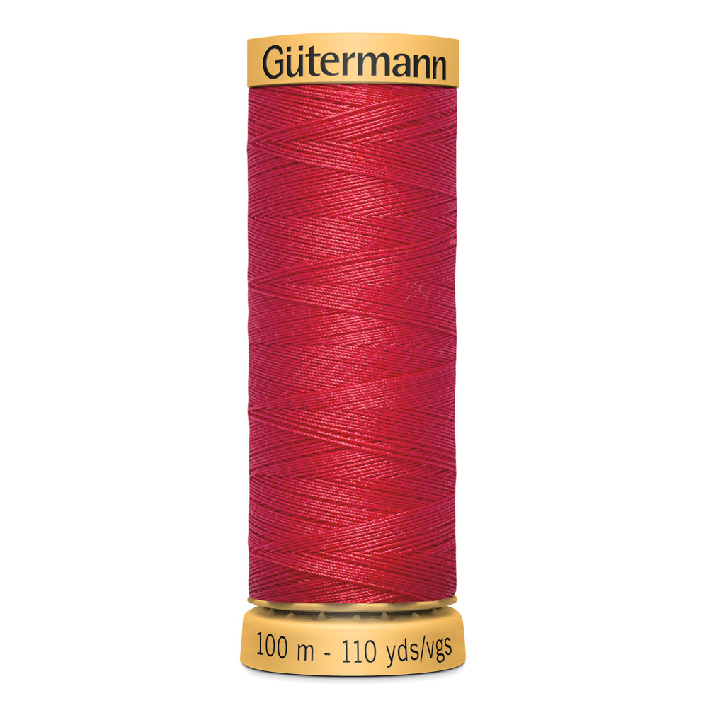 GÜTERMANN - Natural Cotton 50wt Thread 100m - Red