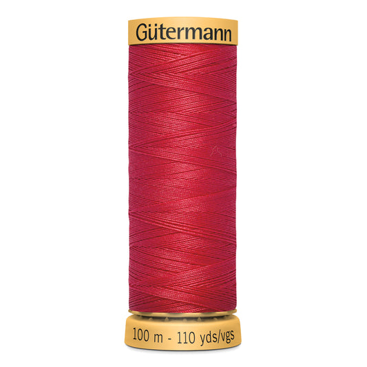 GÜTERMANN - Natural Cotton 50wt Thread 100m - Red
