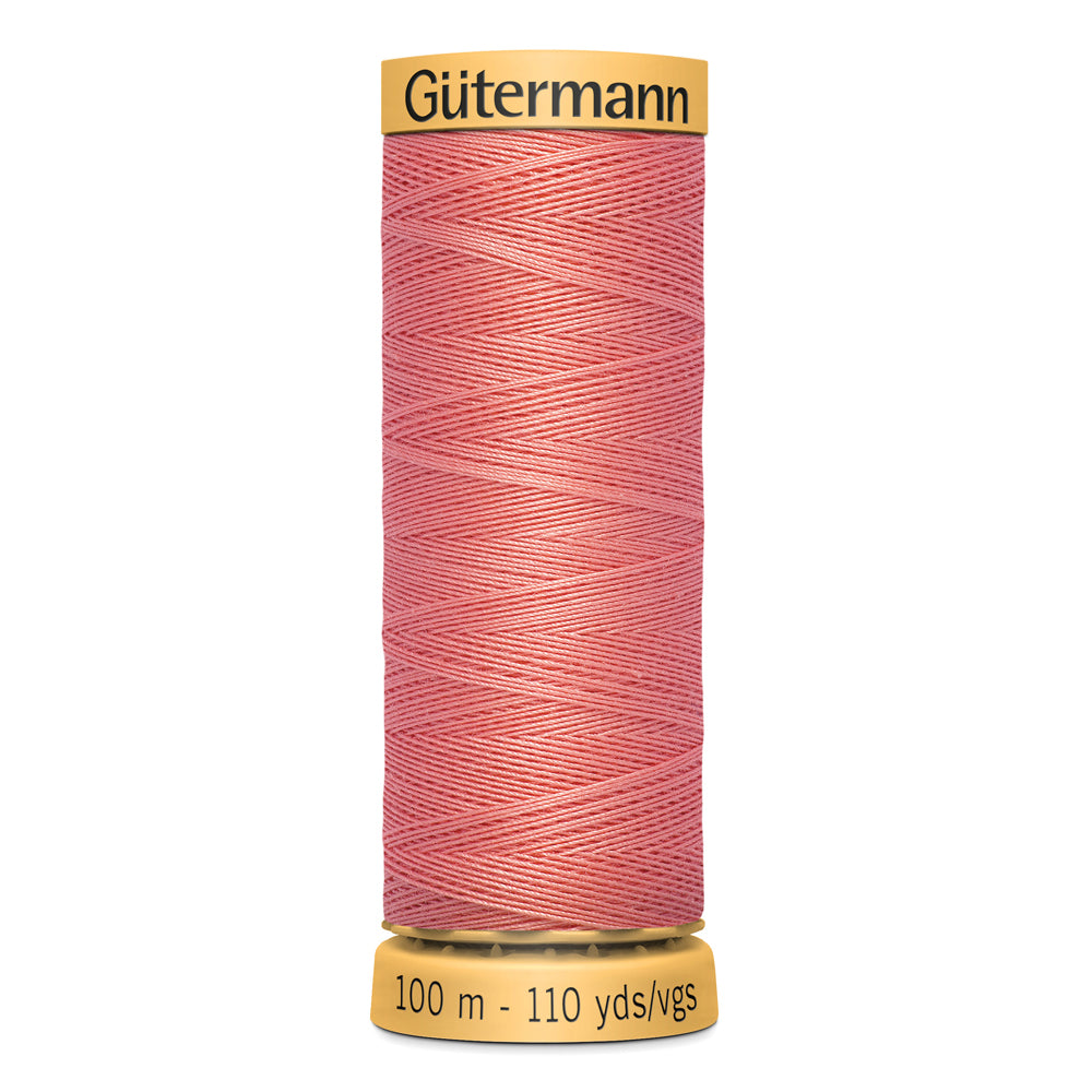 GÜTERMANN - Natural Cotton 50wt Thread 100m - Light Coral
