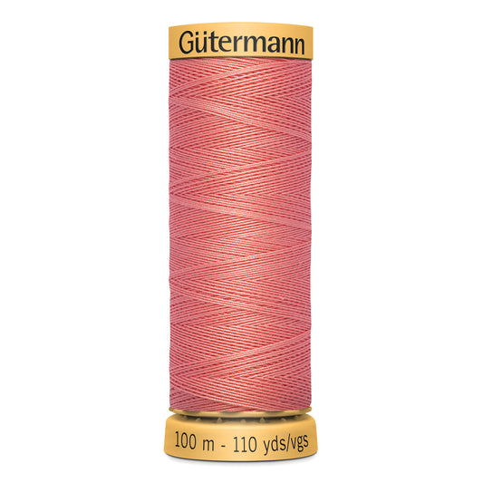 GÜTERMANN - Natural Cotton 50wt Thread 100m - Light Coral