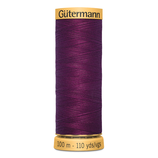 GÜTERMANN - Natural Cotton 50wt Thread 100m - Dark Purple