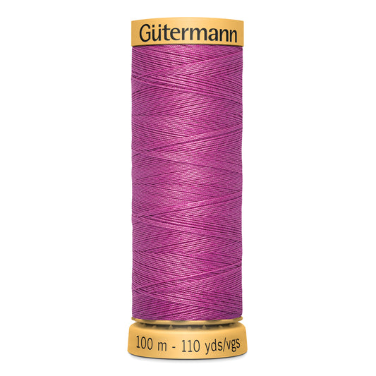 GÜTERMANN - Natural Cotton 50wt Thread 100m - Bright Pink