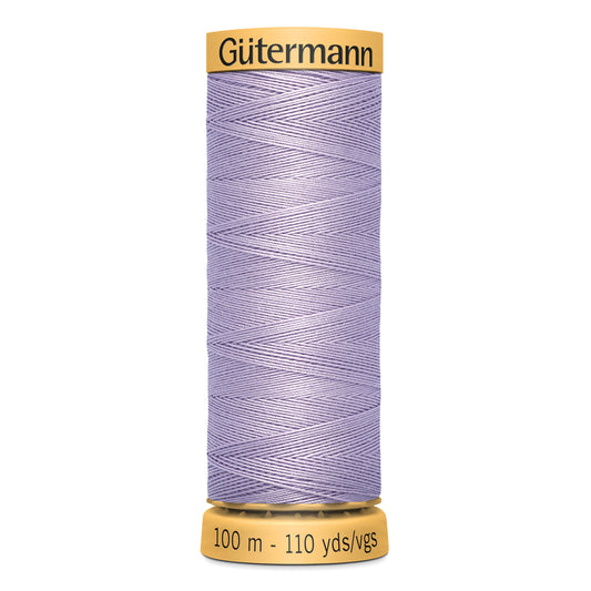 GÜTERMANN - Natural Cotton 50wt Thread 100m - Light Lilac