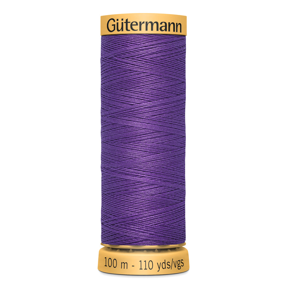 GÜTERMANN - Natural Cotton 50wt Thread 100m - Bright Purple