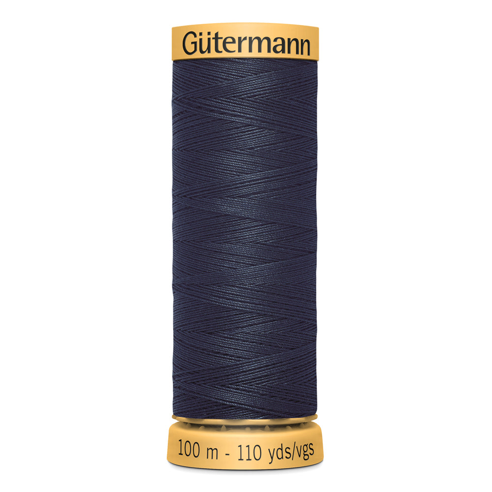 GÜTERMANN - Natural Cotton 50wt Thread 100m - Dark Navy
