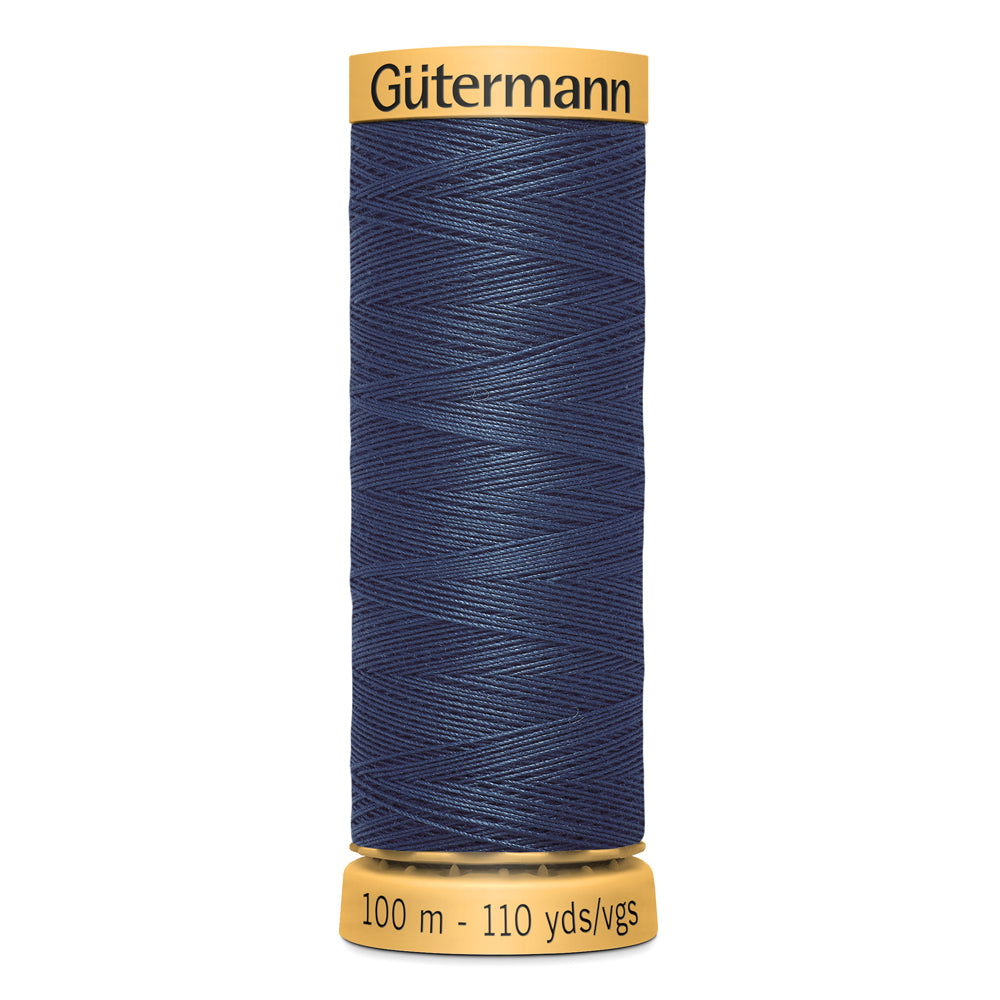 GÜTERMANN - Natural Cotton 50wt Thread 100m - English Navy