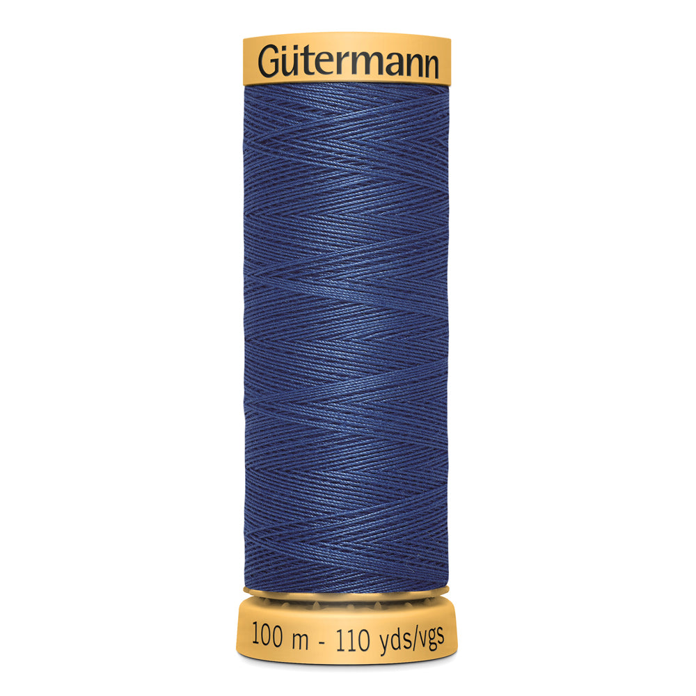 GÜTERMANN - Natural Cotton 50wt Thread 100m - Bright Navy