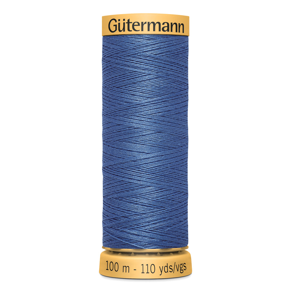 GÜTERMANN - Natural Cotton 50wt Thread 100m - Blue