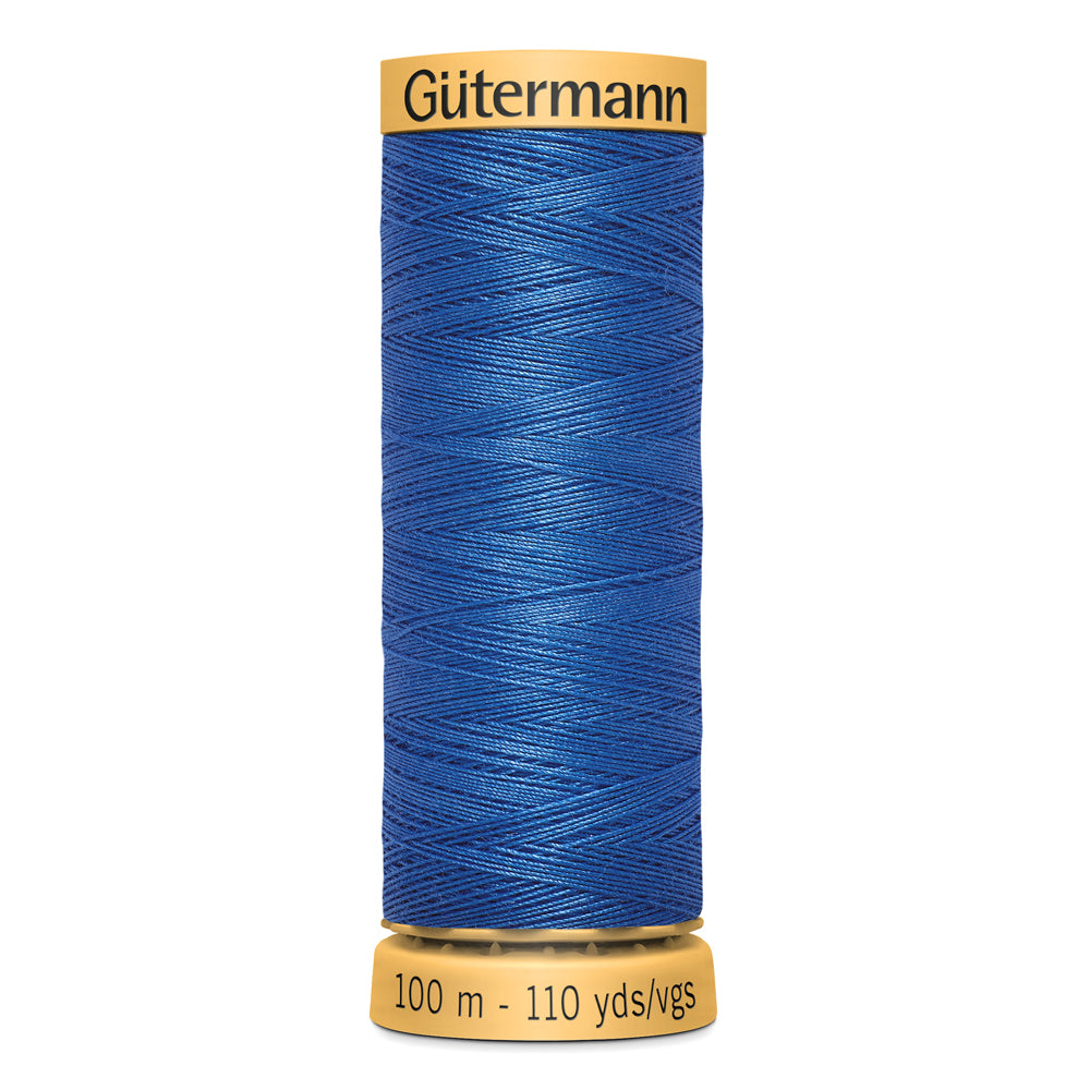 GÜTERMANN - Natural Cotton 50wt Thread 100m - Royal Blue