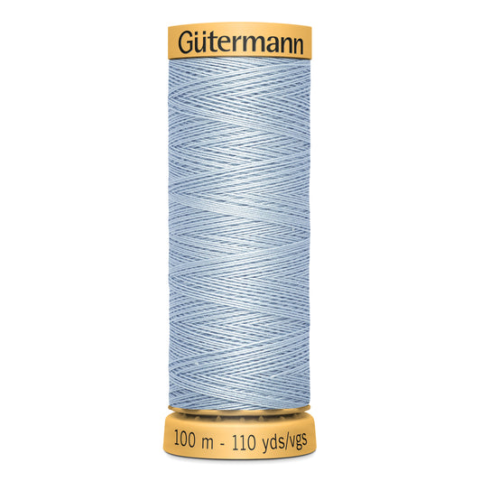 GÜTERMANN - Natural Cotton 50wt Thread 100m - Steel Blue