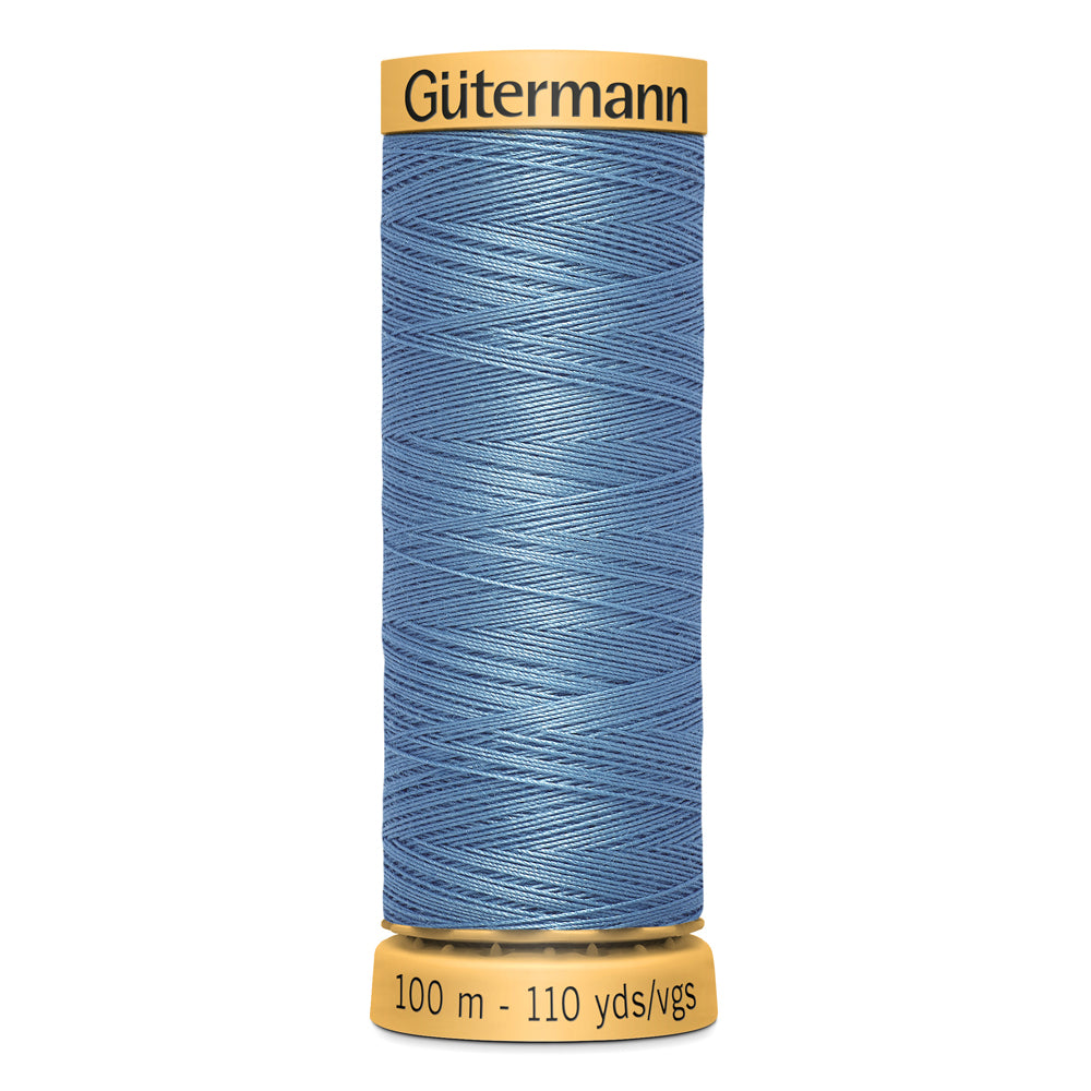 GÜTERMANN - Natural Cotton 50wt Thread 100m - Light Blue
