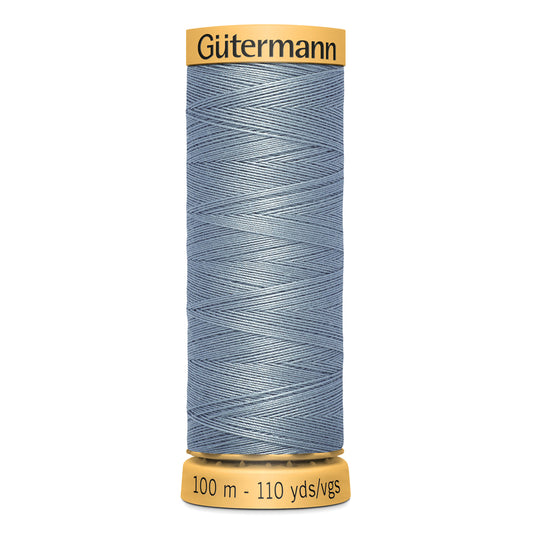 GÜTERMANN - Natural Cotton 50wt Thread 100m - Light Slate Blue