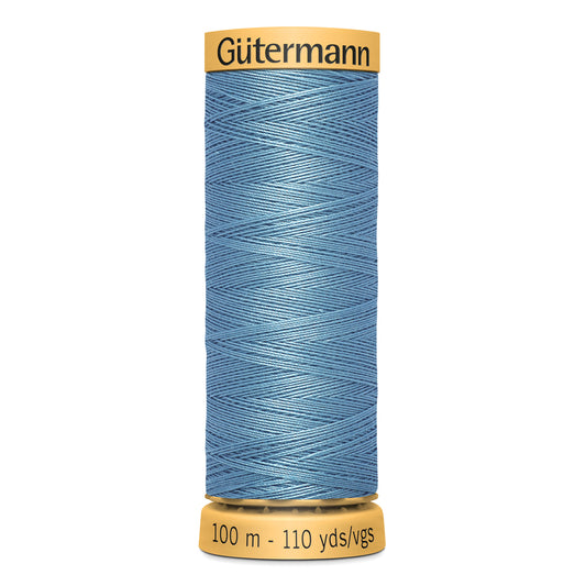 GÜTERMANN - Natural Cotton 50wt Thread 100m - Shetland Blue