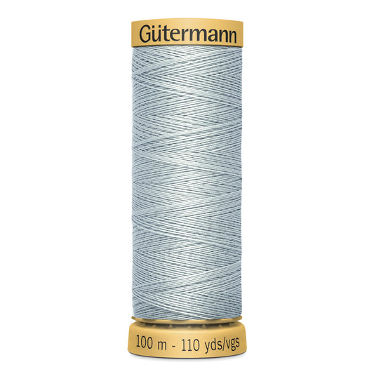 GÜTERMANN - Natural Cotton 50wt Thread 100m - Light Tile Blue