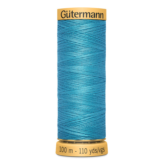 GÜTERMANN - Natural Cotton 50wt Thread 100m - Blue Bead