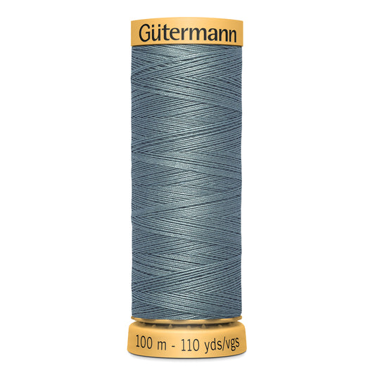 GÜTERMANN - Natural Cotton 50wt Thread 100m - Light Slate