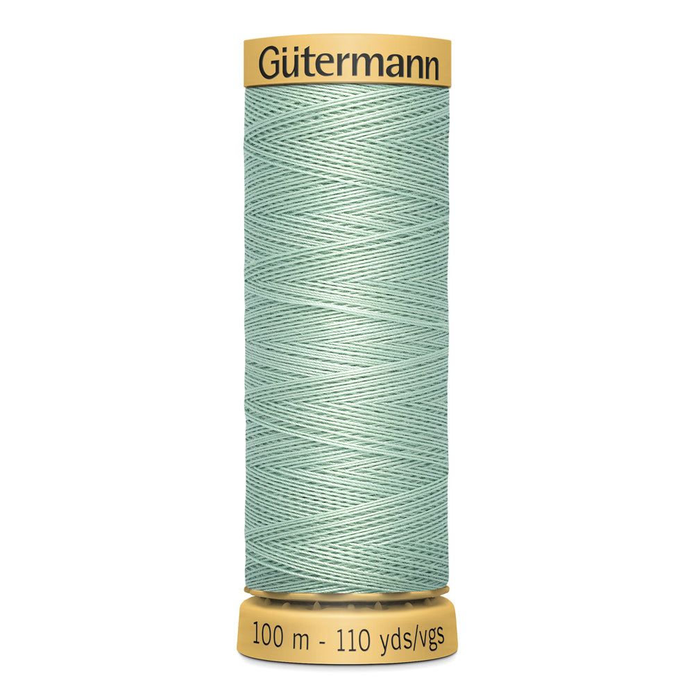 GÜTERMANN - Natural Cotton 50wt Thread 100m - Soft Green