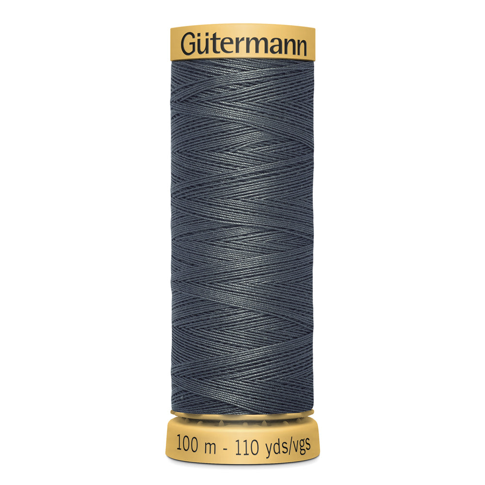 GÜTERMANN - Natural Cotton 50wt Thread 100m - Grey
