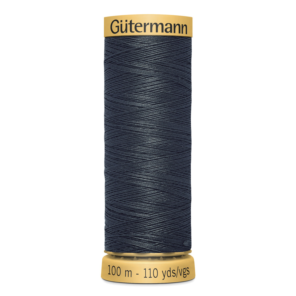GÜTERMANN - Natural Cotton 50wt Thread 100m - Almost Black
