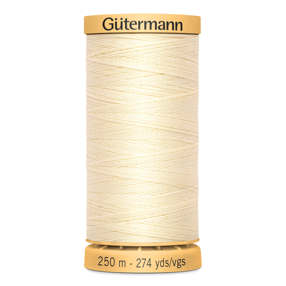 GÜTERMANN - Natural Cotton 50wt Thread 250m - Ivory