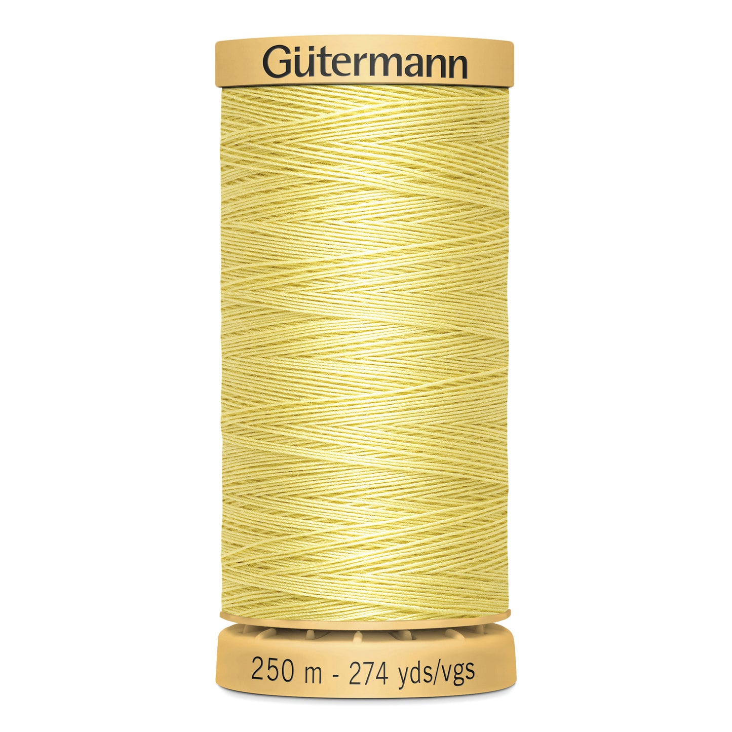 GÜTERMANN - Natural Cotton 50wt Thread 250m - Pale Yellow