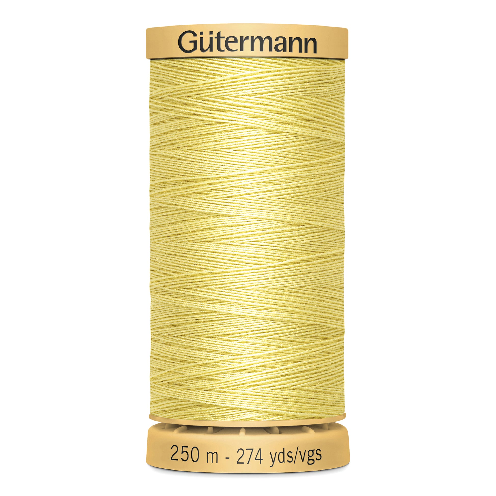 GÜTERMANN - Natural Cotton 50wt Thread 250m - Pale Yellow