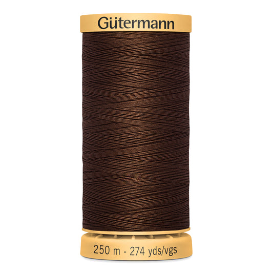 GÜTERMANN - Natural Cotton 50wt Thread 250m - Walnut