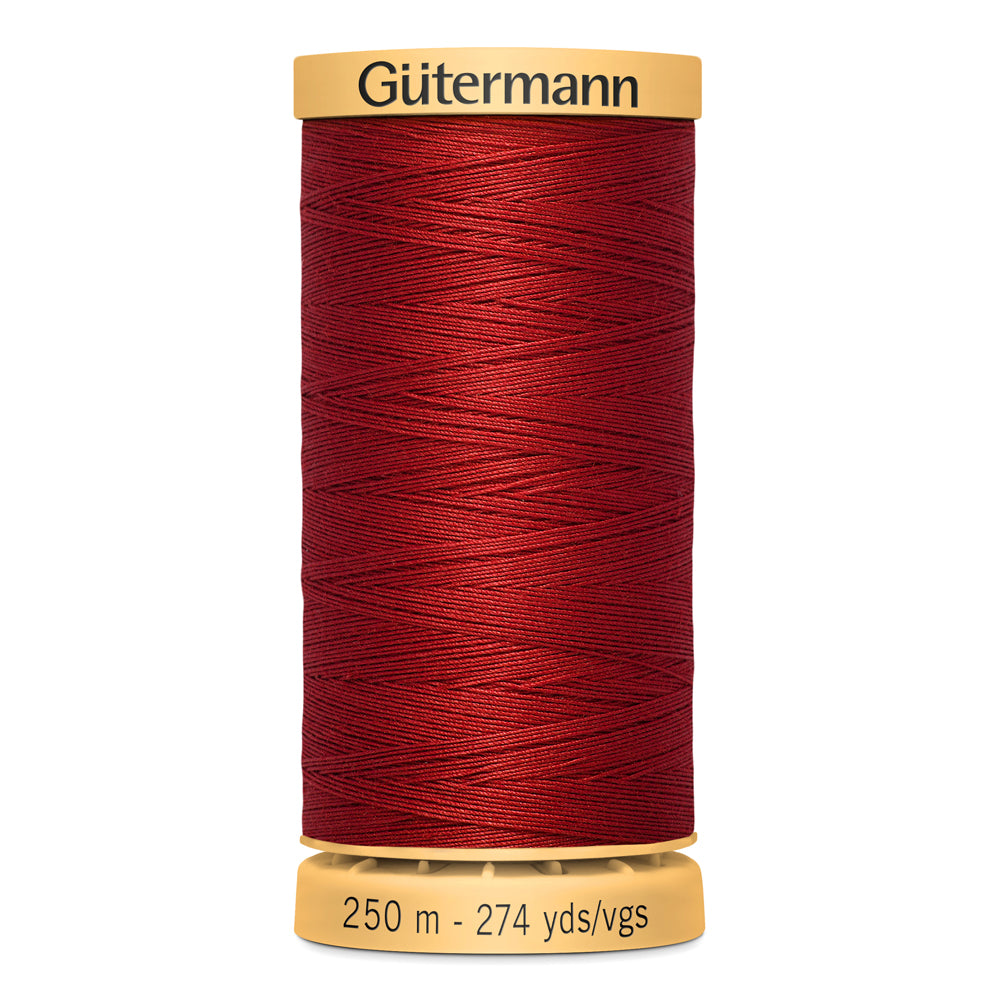 GÜTERMANN - Natural Cotton 50wt Thread 250m - Ruby Red