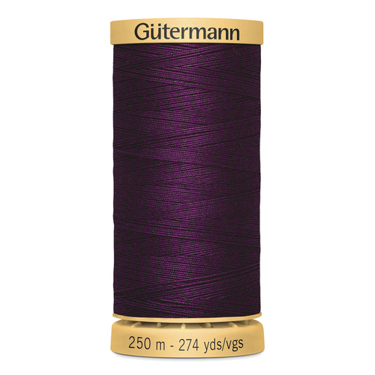 GÜTERMANN - Natural Cotton 50wt Thread 250m - Eggplant