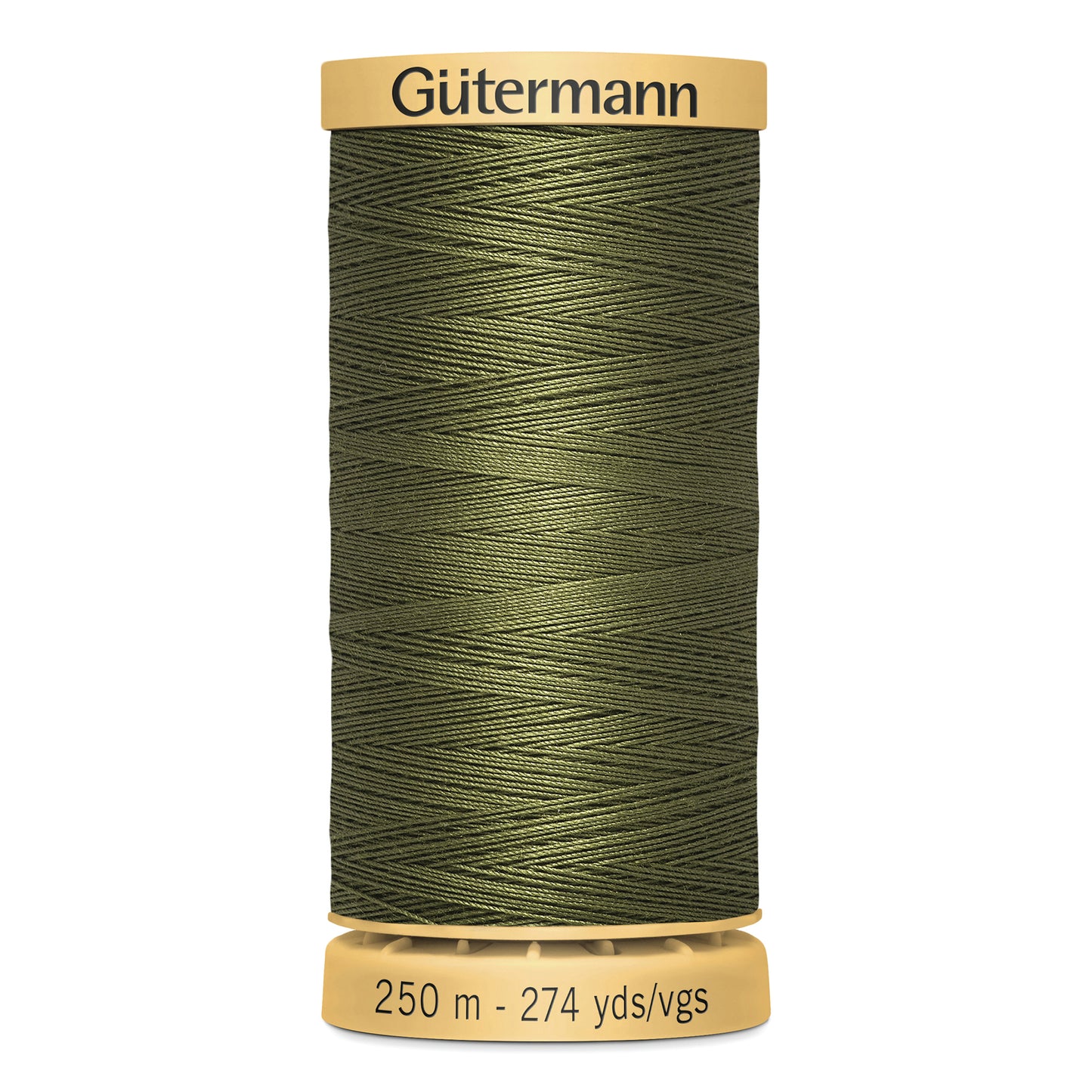 GÜTERMANN - Natural Cotton 50wt Thread 250m - Olive Drab