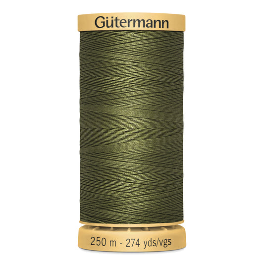 GÜTERMANN - Natural Cotton 50wt Thread 250m - Olive Drab
