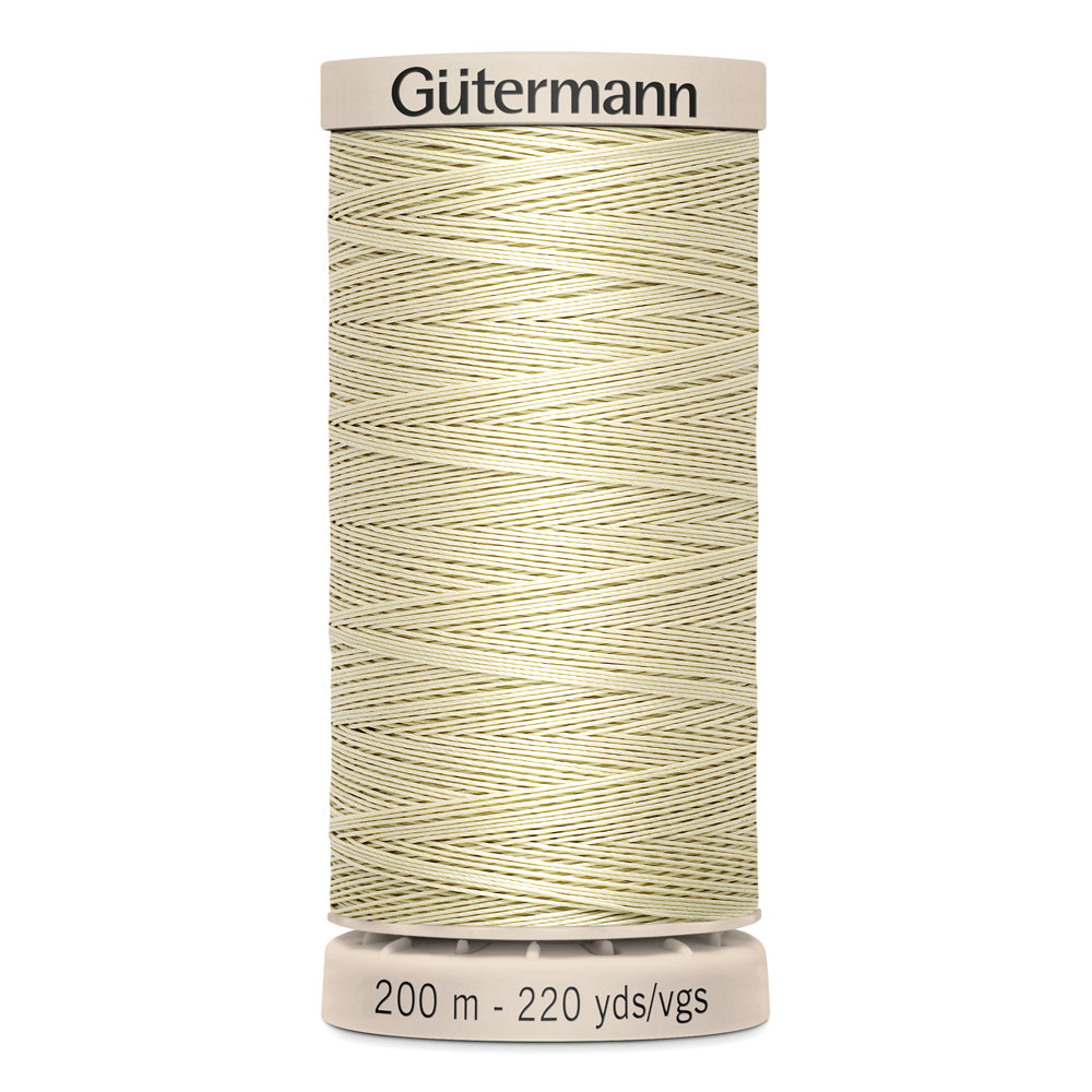 GÜTERMANN - Hand Quilting 50wt Thread 200m - Ecru