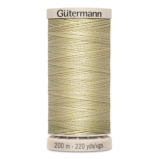 GÜTERMANN - Hand Quilting 50wt Thread 200m - Cream