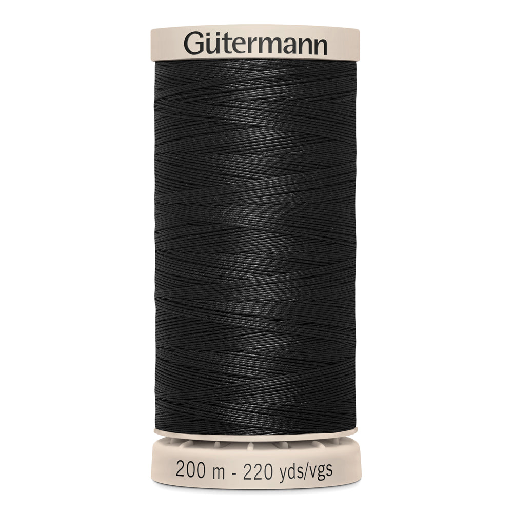 GÜTERMANN - Hand Quilting 50wt Thread 200m - Black