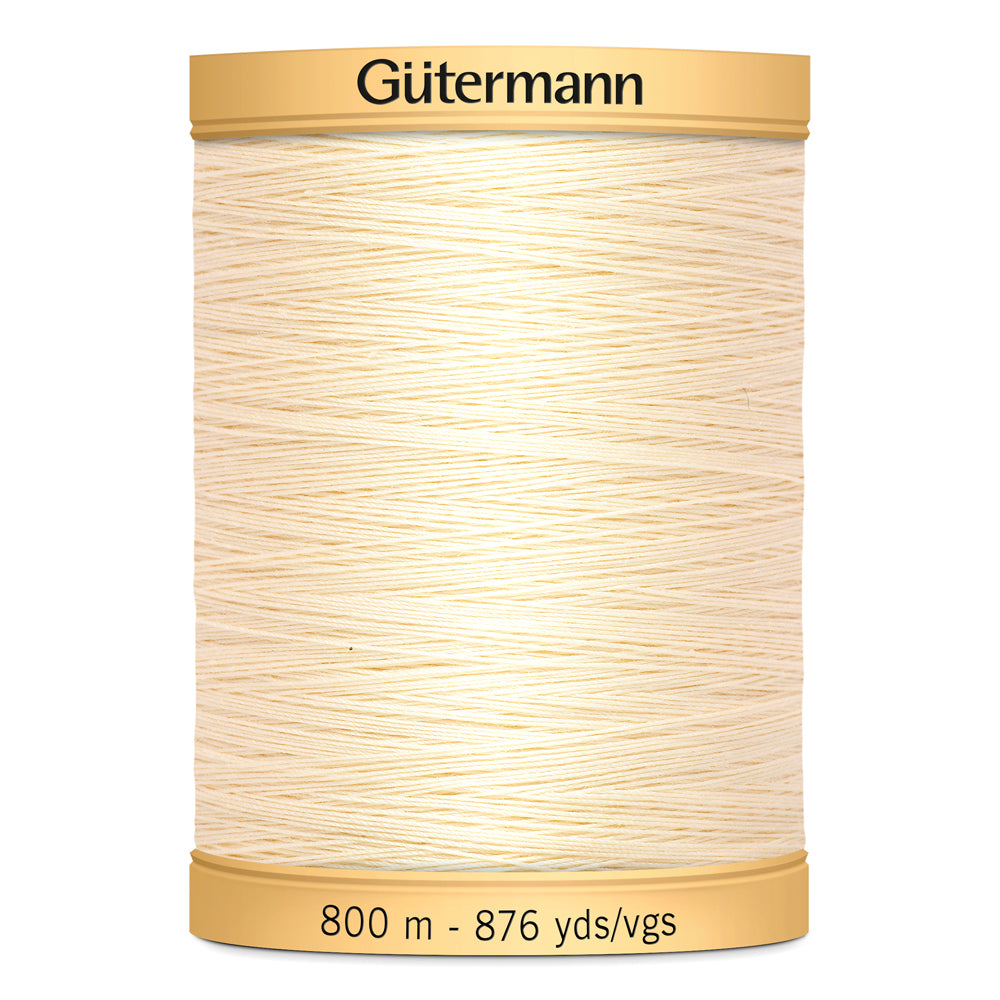GÜTERMANN - Natural Cotton 50wt Thread 800m - Light Cream