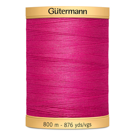 GÜTERMANN - Natural Cotton 50wt Thread 800m - Fuchsia