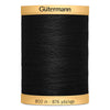 GÜTERMANN - Natural Cotton 50wt Thread 800m - Black
