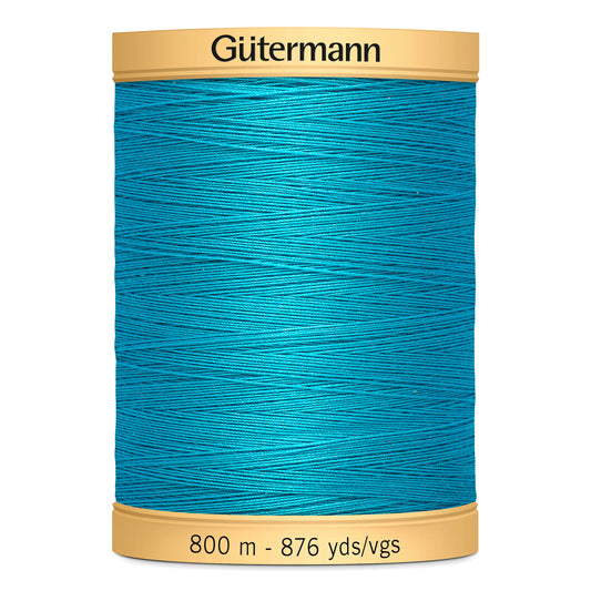 GÜTERMANN - Natural Cotton 50wt Thread 800m - Turquoise