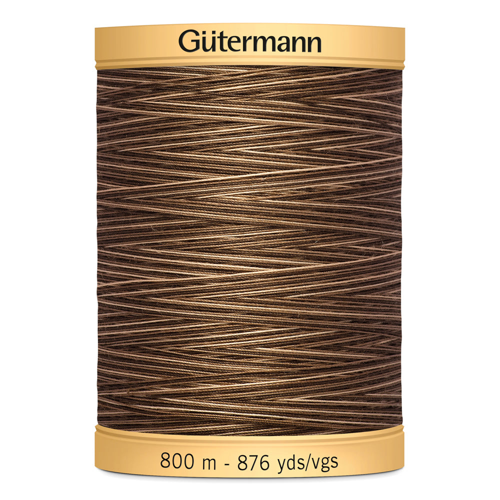 GÜTERMANN - Natural Cotton 50wt Thread 800m - Brown Sugar & Cinnamon