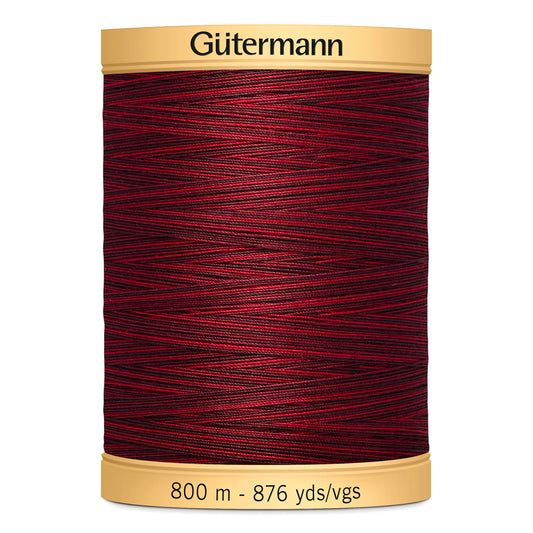 GÜTERMANN - Natural Cotton 50wt Thread 800m - Berry Berry