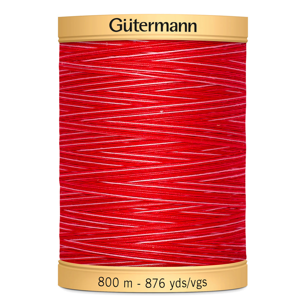 GÜTERMANN - Natural Cotton 50wt Thread 800m - Ruby Red
