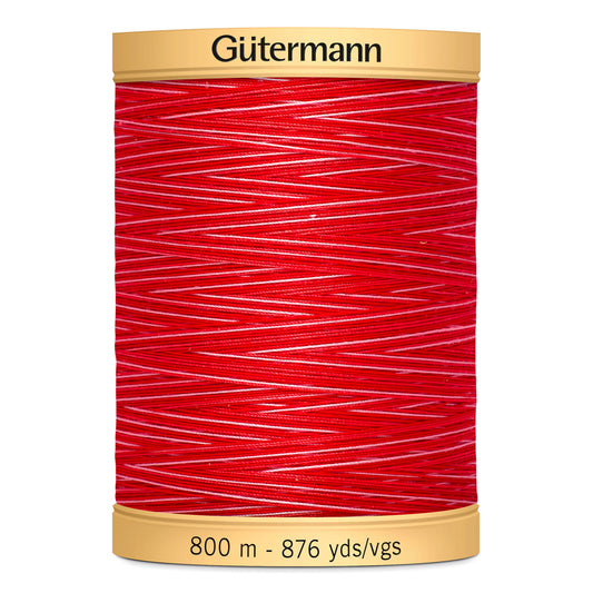 GÜTERMANN - Natural Cotton 50wt Thread 800m - Ruby Red