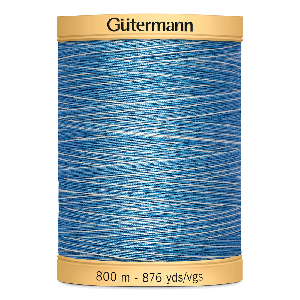GÜTERMANN - Natural Cotton 50wt Thread 800m - Blue Awakening